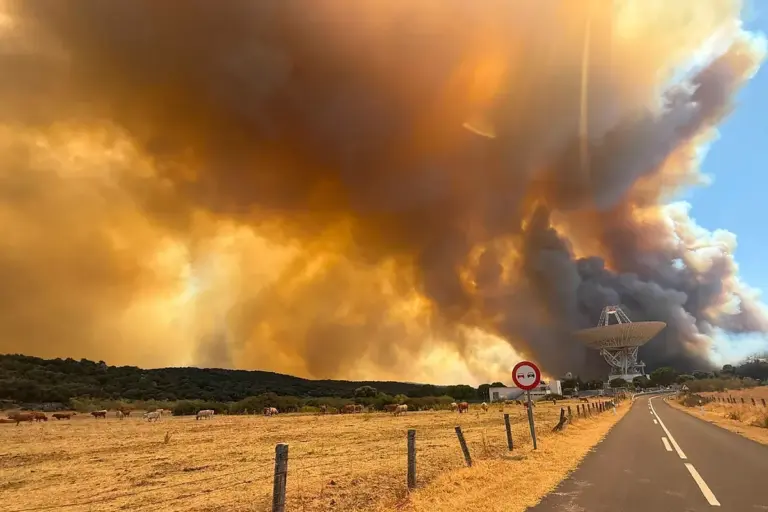 From mobile phones and wifi to NASA antennas: this is how the fire disrupts communications in the devastated areas