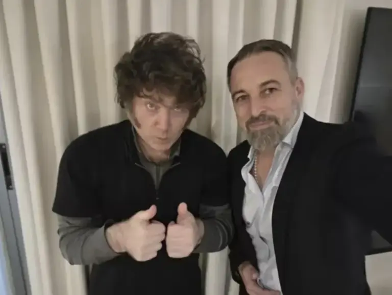 Argentine president, Javier Milei, with Abascal