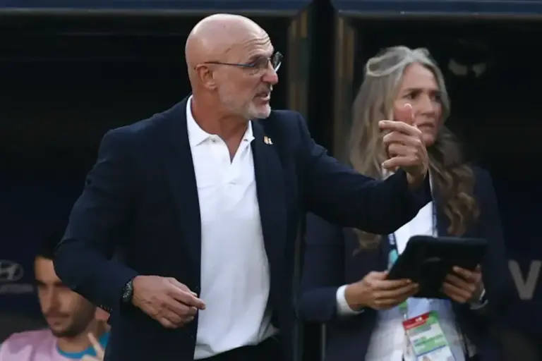 De la Fuente, during the Sunday final against Argentina.