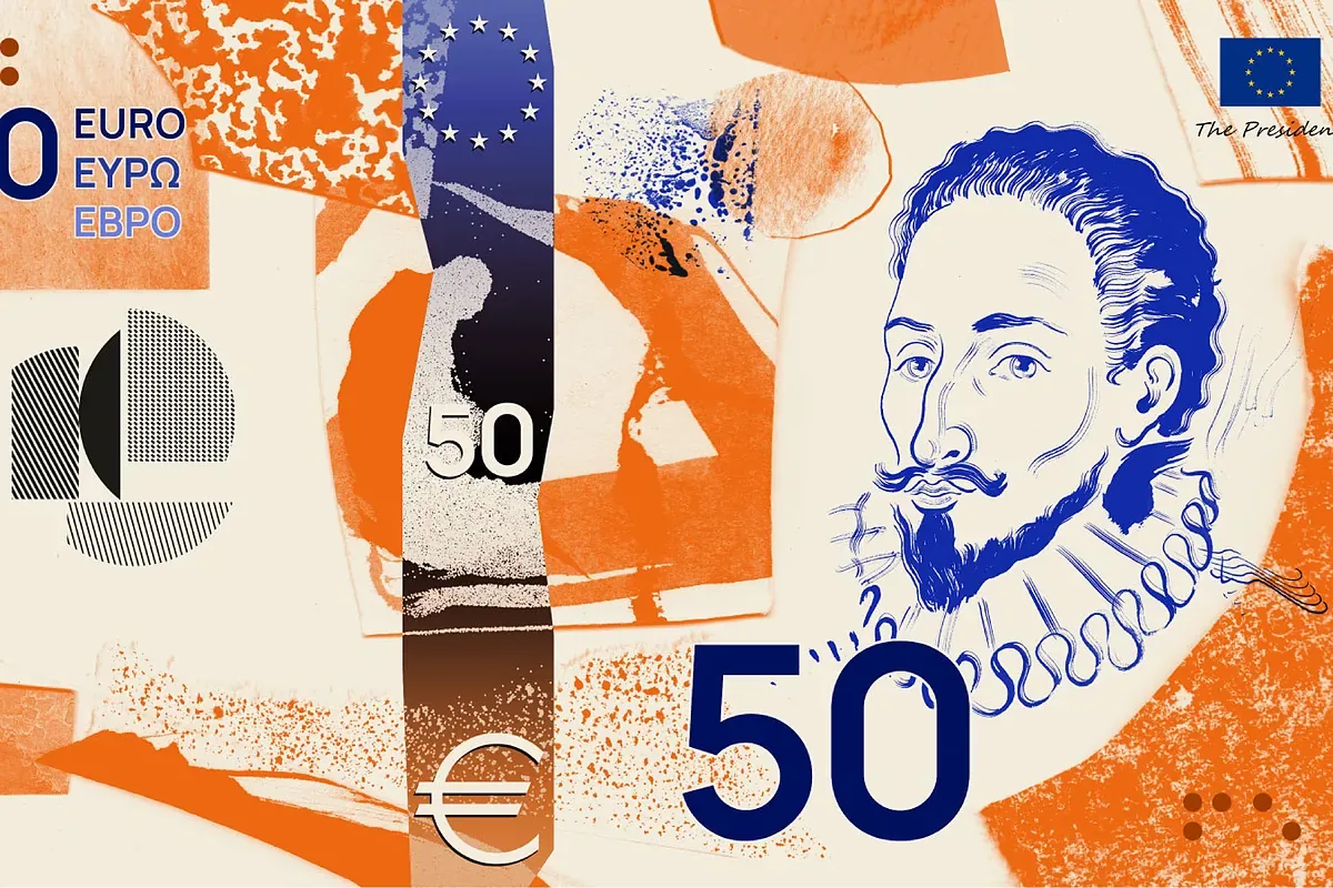 Cervantes, candidate for a 50 euro banknote: the ECB decides the new design of European money between rivers and birds or cultural figures