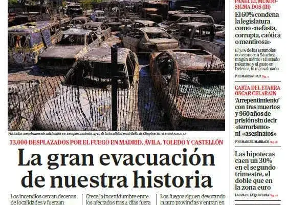 Cover of EL MUNDO on Tuesday, July 28, 2026