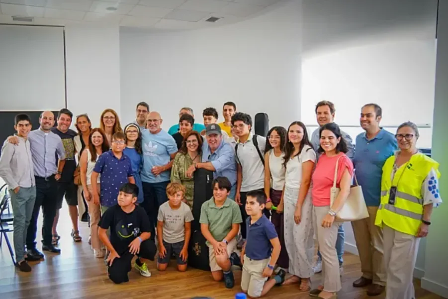 Luis de la Fuente, at the Marazuela sports center to accompany the displaced: "It is my obligation to be here to encourage people, feeling part of their pain"