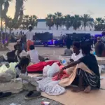 The Police evict 4,000 Sub-Saharan and Maghrebis from the Trampolín beach in Ceuta