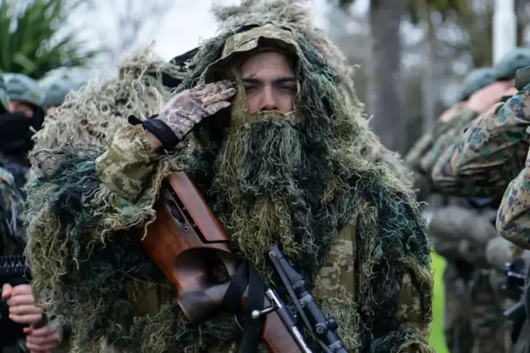 Argentine sniper from the National Gendarmerie (GNA)