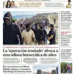 Front page of EL MUNDO on Friday, August 21, 2026