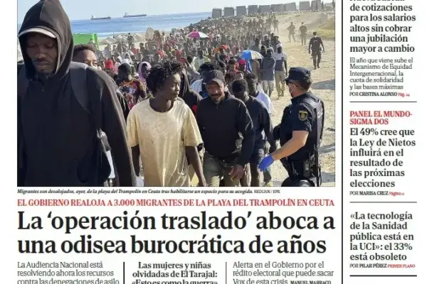 Front page of EL MUNDO on Friday, August 21, 2026