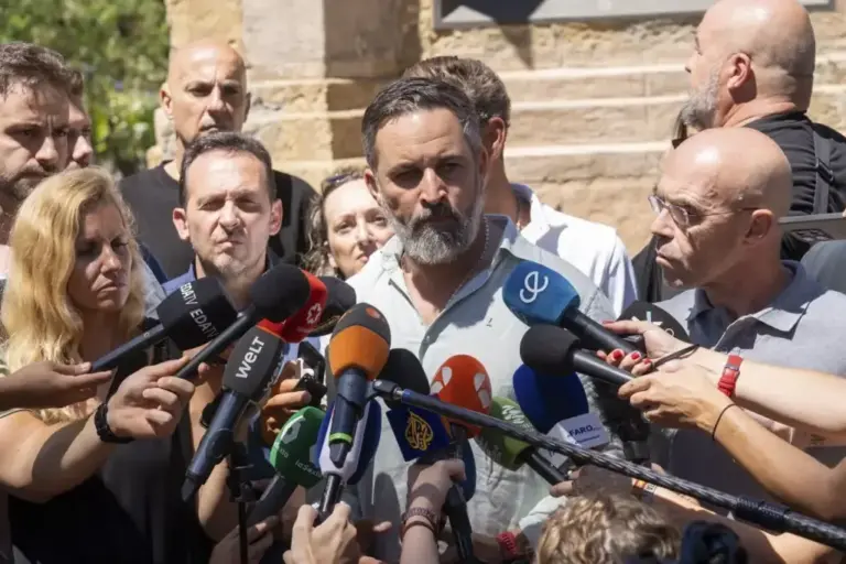 Santiago Abascal, en declaraciones en Ceuta, este domingo.