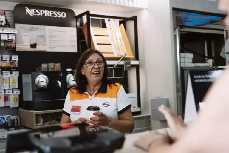 María del Carmen Montiel García, manager of a service station in Vilassar de Dalt