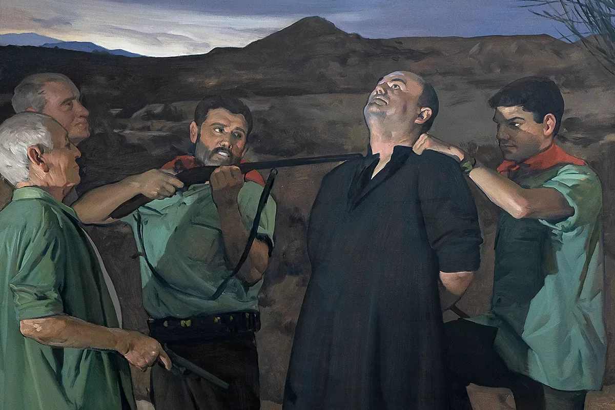 Great artistic tribute to the blessed man shot by militiamen and thrown into a lime pit in the Tabernas desert