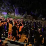 Twelve migrants detained after attacking an Army vehicle with stones and injuring four soldiers in Ceuta