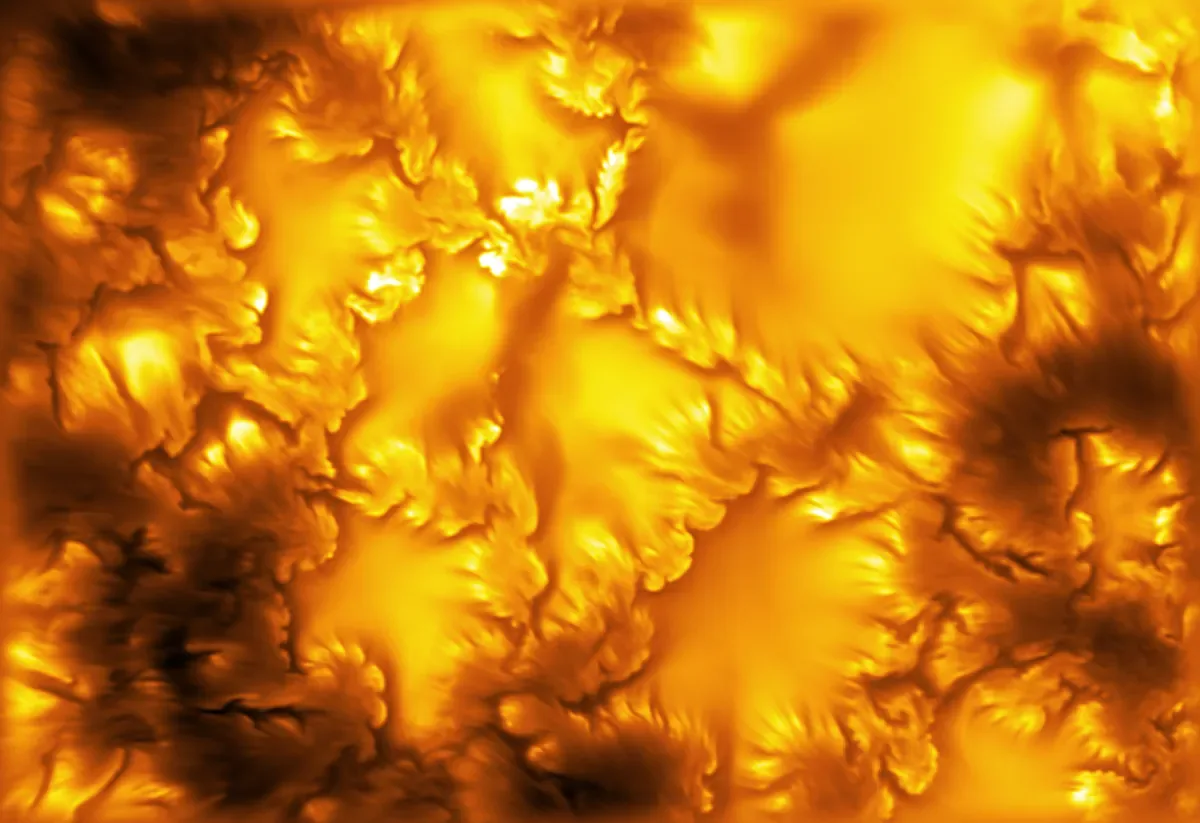 The sharpest images of the Sun's visible face show swirls that drive eruptions capable of damaging satellites