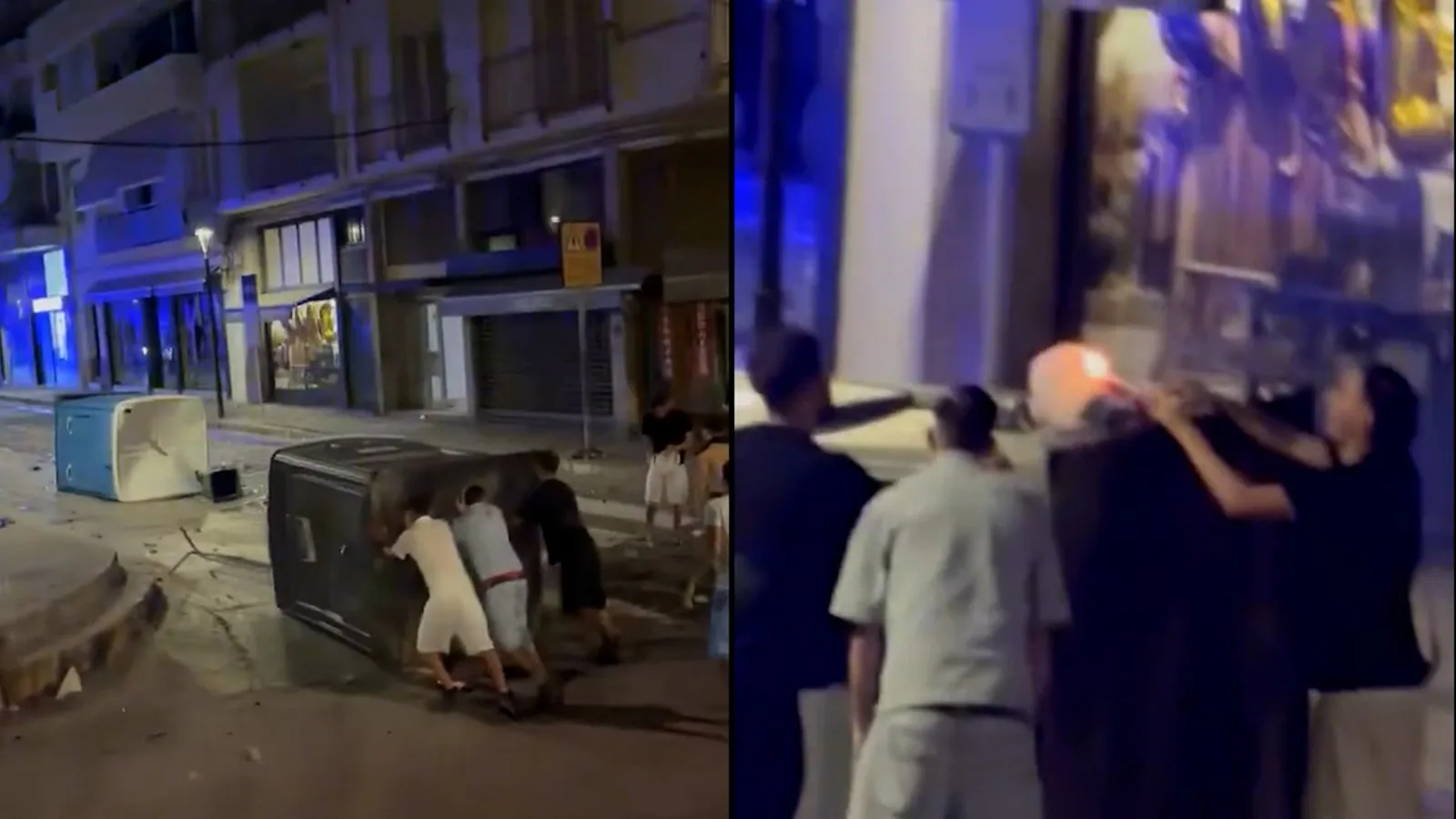 Serious altercations, with attacks on the Police, during the Sitges (Barcelona) festivities