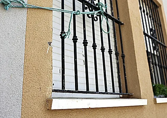 Bullet impacts after the shooting in Isla Cristina.