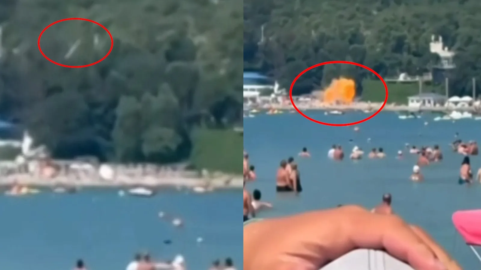 Panic on a beach in southern Russia with seven dead due to the downing of a Ukrainian drone