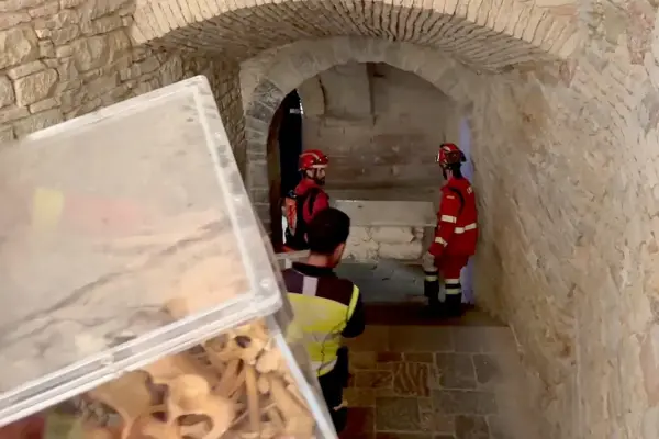 The remains of the Kings of Aragon, displaced by a fire in Huesca: "There is not a single kingdom in Europe that has the remains of its Royal Family from the 10th and 11th centuries"