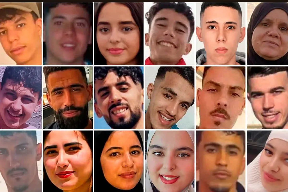 The faces of the missing from Ceuta