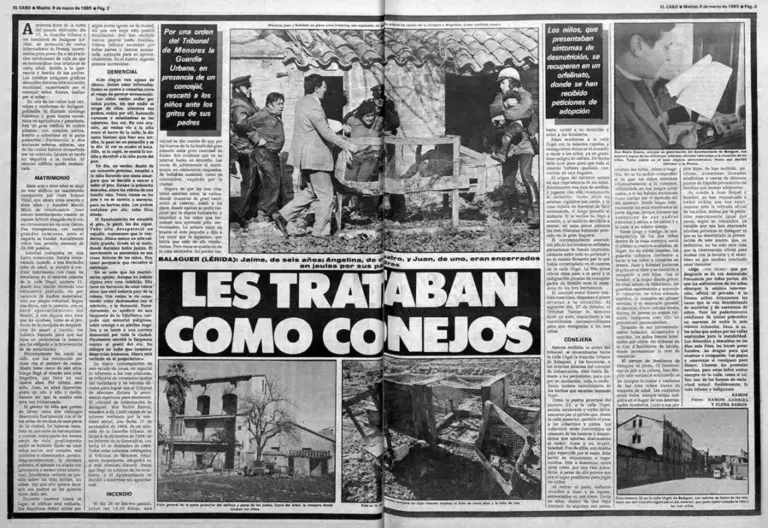The incident, in the inner pages of 'El Caso'.