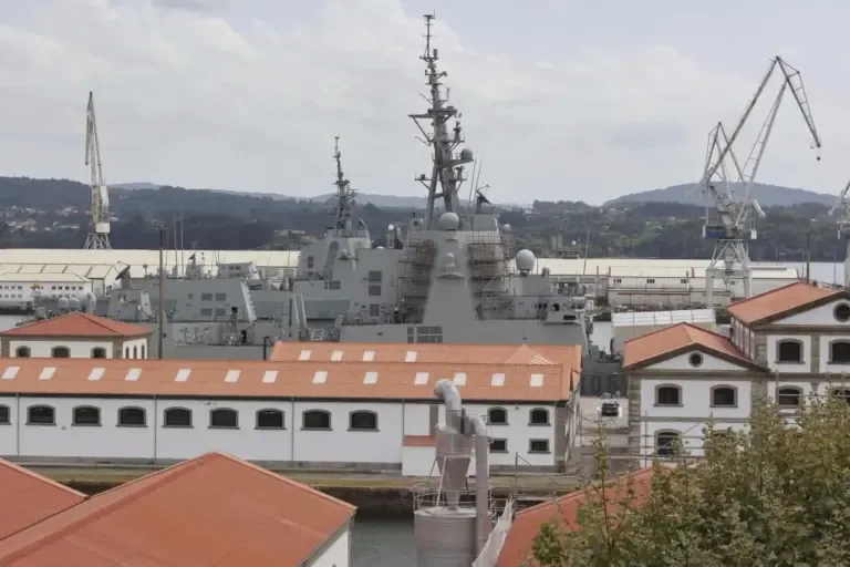 Ferrol military arsenal, a key port of the Spanish Navy.