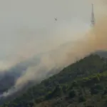 Declared a forest fire in Collserola, visible from Barcelona and various points in the metropolitan area