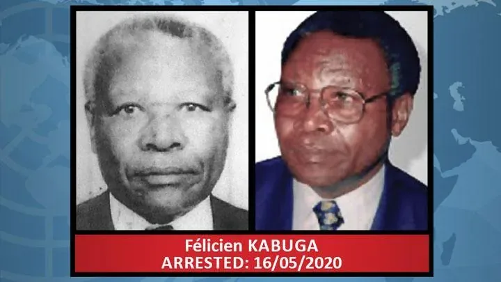 Kabuga, in images released on the day of his arrest by the tribunal that requested it