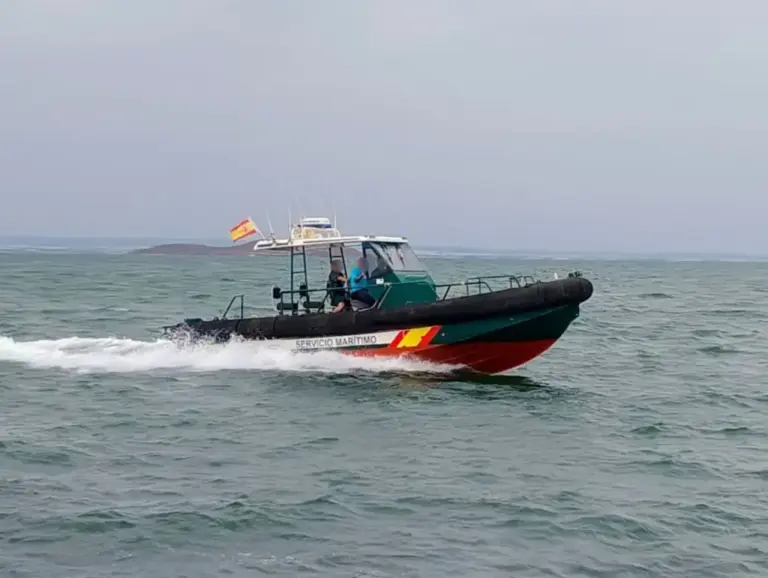 Embarcación de la Guardia Civil en las costas de la Región de Murcia