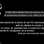 Military intelligence pointed out Morocco's "passivity" on the same day of the avalanche: "It allows the border transgression"