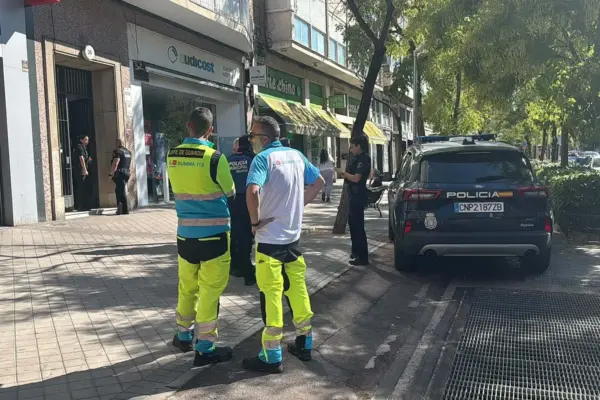 An 85-year-old man arrested for killing his ex-daughter-in-law by strangling her while trying to evict her from his house in Madrid