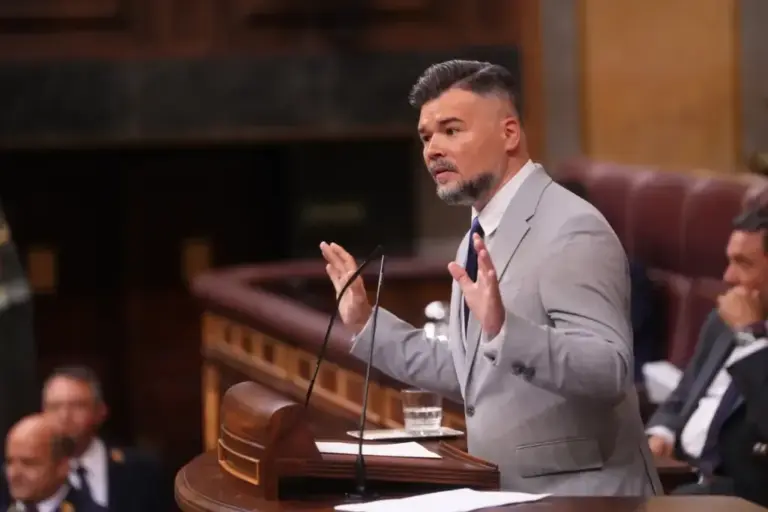 El portavoz de ERC, Gabriel Rufián