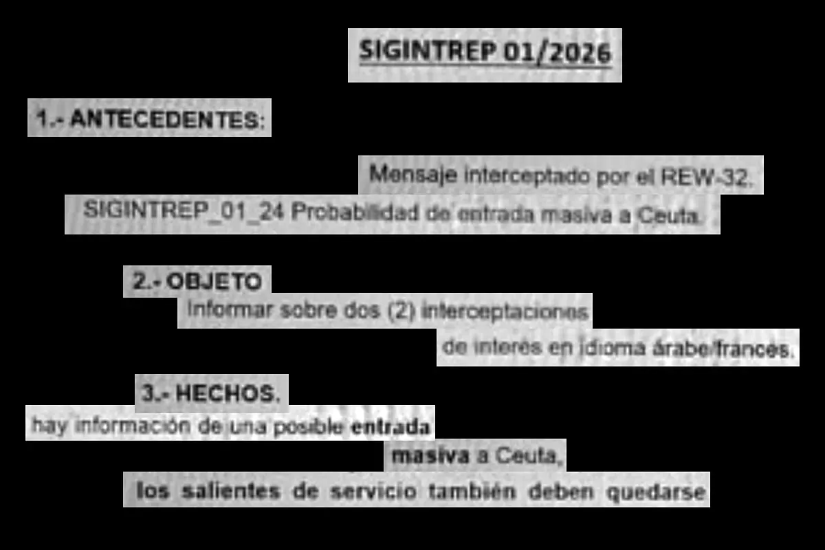 The key document that the Government does not show: two 'stings' on Moroccan agents warned of the "massive entry" three days before