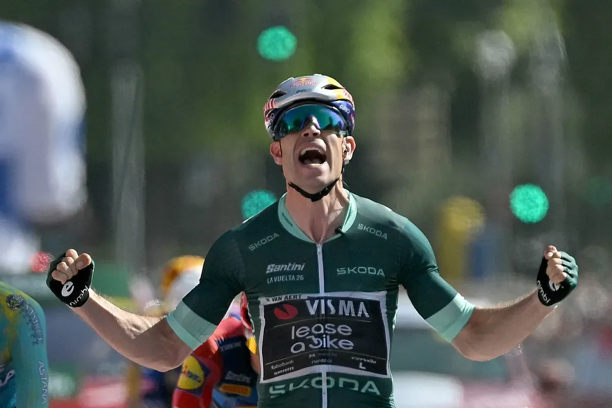 Van Aert achieves his second stage victory on a route that was shortened due to high temperatures